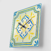 タイル スクエア壁時計 (傾斜)