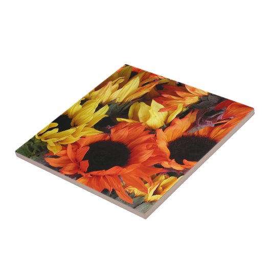 タイル、ヒマワリ# 1 タイル (側面)