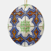 タイル，ポルトガルのタイル陶磁器オーナメント セラミックオーナメント (左)