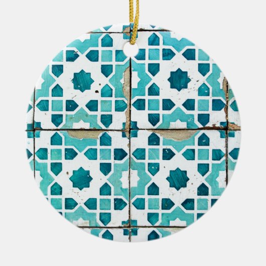 タイル，ポルトガルのタイル セラミックオーナメント (正面)