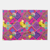 タイル,モザイク,アズレジョ,レモン,柑橘類,マジョリカ, キッチンタオル (横)