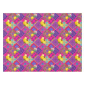 タイル，モザイク，アズレホ，レモン，柑橘類，マジョリカ，    テーブルクロス (正面(横))