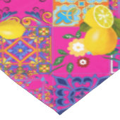 タイル，モザイク，アズレホ，レモン，柑橘類，マジョリカ，    テーブルクロス (アングル)