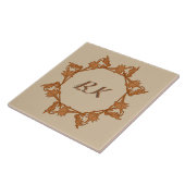 タイル – 円離れのイニシャル (側面)