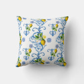 タイル、地中海のマジョリカ、シチリアスタイル      クッション (裏面)