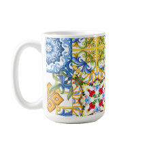 タイル、地中海のマジョリカ、シチリアスタイル