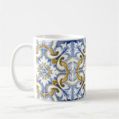 タイル、地中海のマジョリカ、シチリアスタイル コーヒーマグカップ (左)