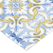 タイル、地中海のマジョリカ、シチリアスタイル    ショートテーブルランナー (コーナー)