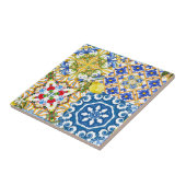 タイル、地中海のマジョリカ、シチリアスタイル タイル (側面)