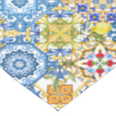 タイル、地中海のマジョリカ、シチリアスタイル テーブルクロス (アングル)