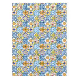 タイル、地中海のマジョリカ、シチリアスタイル テーブルクロス