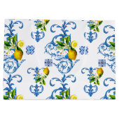 タイル、地中海のマジョリカ、シチリアスタイル      ラージペーパーバッグ (裏面)