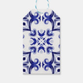 タイル、地中海のマジョリカ、シチリア島。 ギフトタグ (正面)