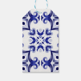 タイル、地中海のマジョリカ、シチリア島。 ギフトタグ