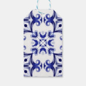 タイル、地中海のマジョリカ、シチリア島。 ギフトタグ (裏面)
