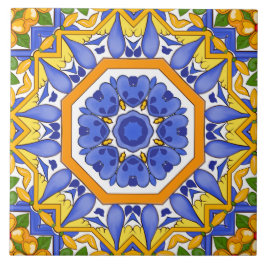 タイル、地中海のマジョリカ、シチリア島。 タイル