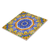 タイル、地中海のマジョリカ、シチリア島。 タイル (側面)