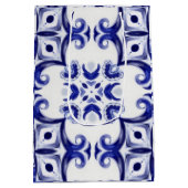 タイル、地中海のマジョリカ、シチリア島。 ミディアムペーパーバッグ (裏面)