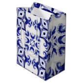 タイル、地中海のマジョリカ、シチリア島。 ミディアムペーパーバッグ (裏面アングル)