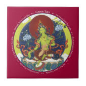 タイル-彼女の信念の緑のタラ タイル (正面)