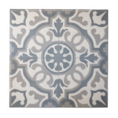 タイル – 灰色、青、白のタイル (正面)