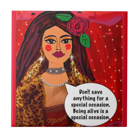 タイル.特別な救場合には何もするな タイル (正面)