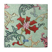 タイル（英語の花） RFPMDesigns ©️ 2024 タイル (正面)