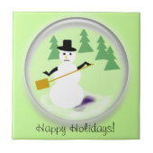 タイル – 雪だるま球 (正面)