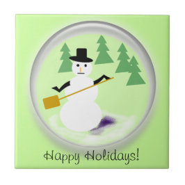 タイル – 雪だるま球