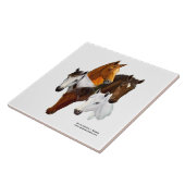 タイル、5つの馬頭部 タイル (側面)