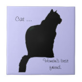 タイル – Cat ...女性の友最高の人 (正面)