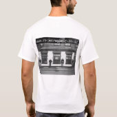 タイル(Tシャツ)に胎児狂暴な頻度- Tシャツ (裏面)