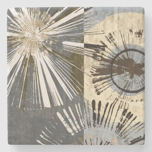 タイルIのアウトバースト ストーンコースター (正面)