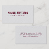 タイルII | ヘビーホワイト 名刺 (正面/裏面)