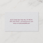 タイルII | ヘビーホワイト 名刺 (裏面)