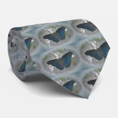 タイレッドスポッテッドパープルバタフライ – オリジナル ネクタイ (ロール)