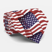 タイレッド白とブルー ネクタイ (ロール)