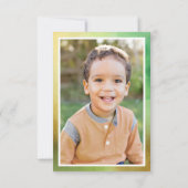 タイロナサウルスレックス恐竜誕生日ありがとう写真 サンキューカード (裏面)