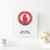 タイロンのタイムでビールを作った。 スクエア壁時計 (ホーム)