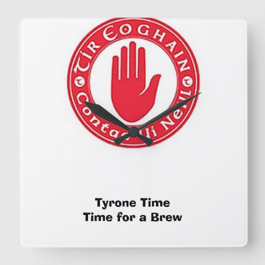 タイロンのタイムでビールを作った。 スクエア壁時計 (正面)