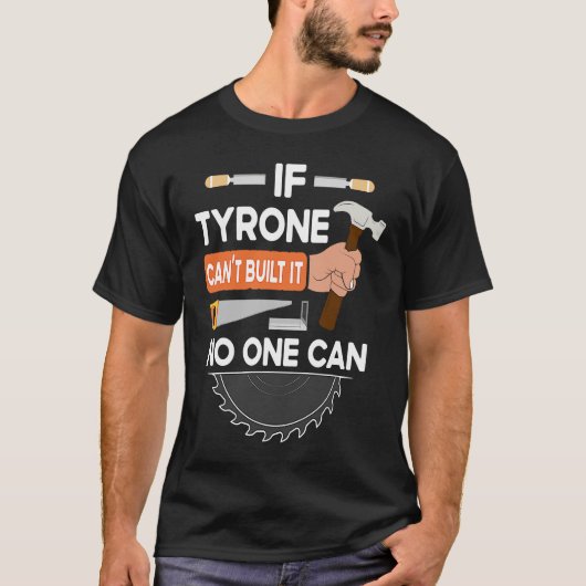 タイロンの大工の木工製材工 Tシャツ (正面)