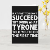 タイロン 名前 個人用 誕生日 面白い クリス カード (黄色い花)