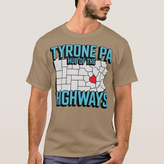 タイロンPA - ハイウェイの中心地 Tシャツ (正面)