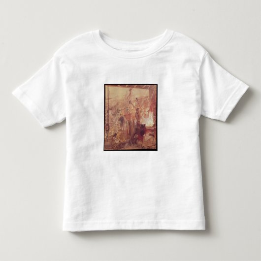 タインの企業: 鉄および石炭(w/c) トドラーTシャツ (正面)