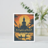 タイヴィンテージ有名な旅行の場所 ポストカード (スタンド正面)