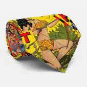 タイヴィンテージ漫画ブックカバーコンボ2b ネクタイ (ロール)