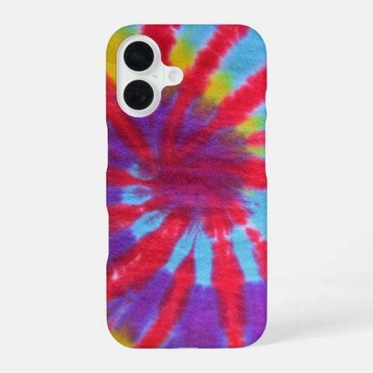 タイーダイ・ヒッピーデザイン iPhone 16ケース (裏面)