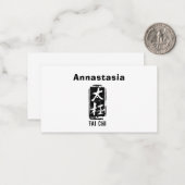 タイ中国のチワード白黒印 ノートカード (正面/裏面インサイチュ)