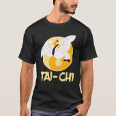 タイ中国のチー陰陽クレーン動物の太陽 Tシャツ (正面)