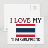 タイ人のガールフレンドが大好き ポストカード (正面/裏面)